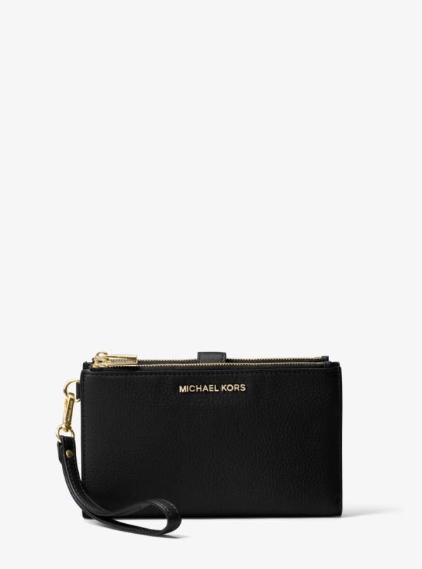 Damske Penazenky Michael Kors Adele Leather Smartphone Čierne - Doplnky Michael Kors Lacne | QHKYE-5071